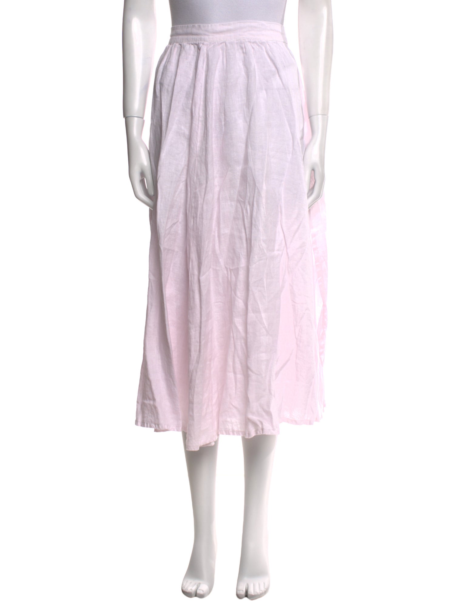 120% Lino Midi Length Skirt