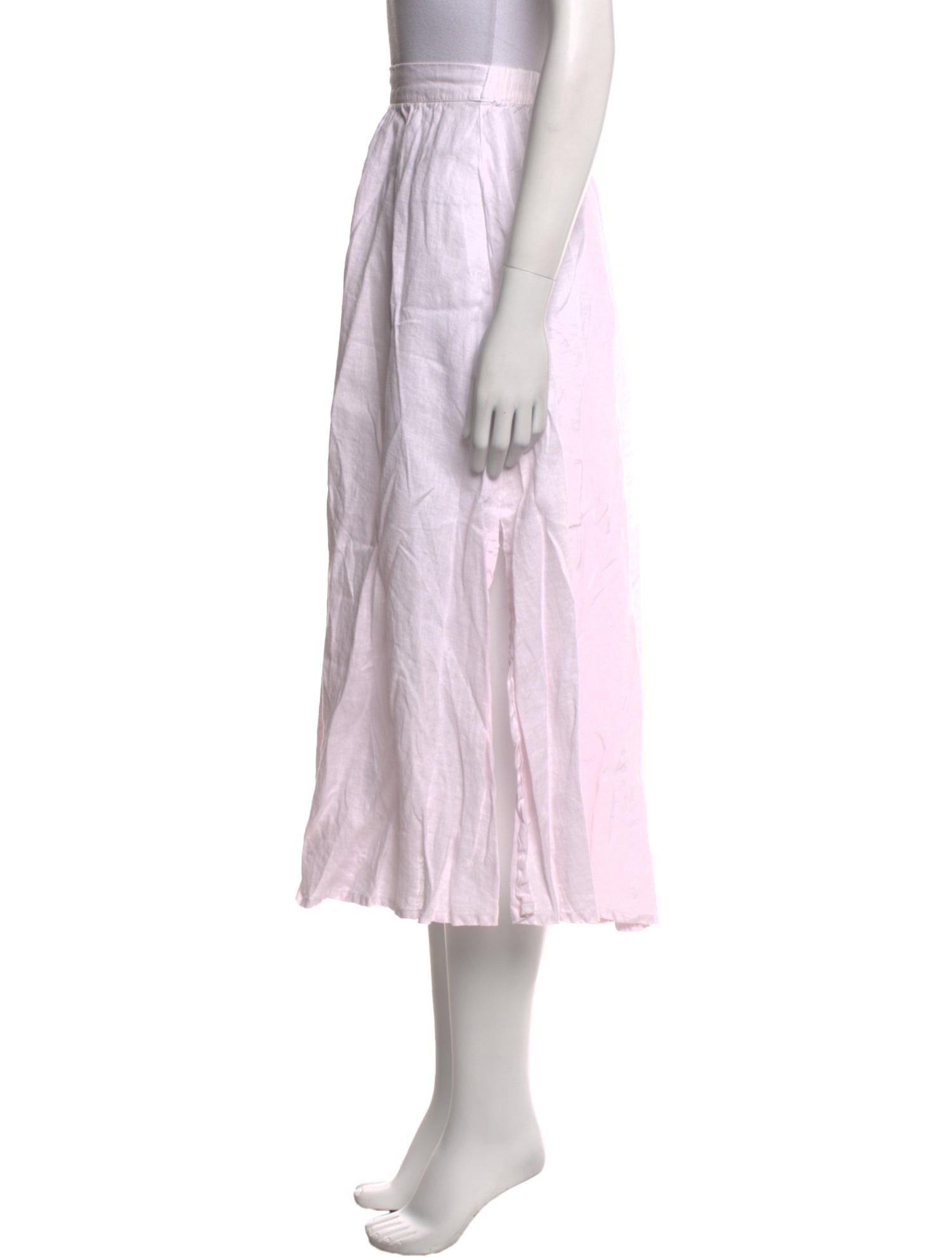 120% Lino Midi Length Skirt