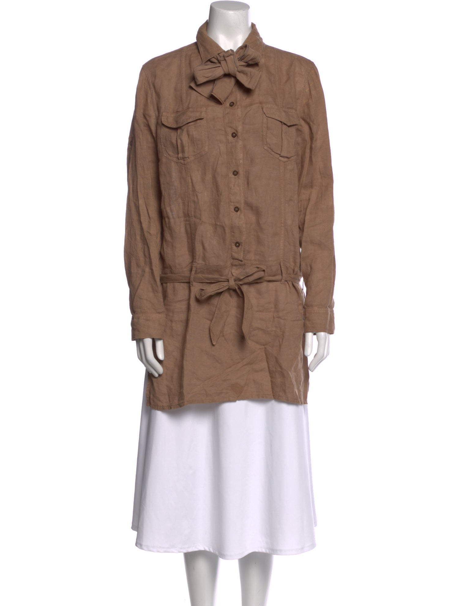 120% Lino Linen Long Sleeve Tunic