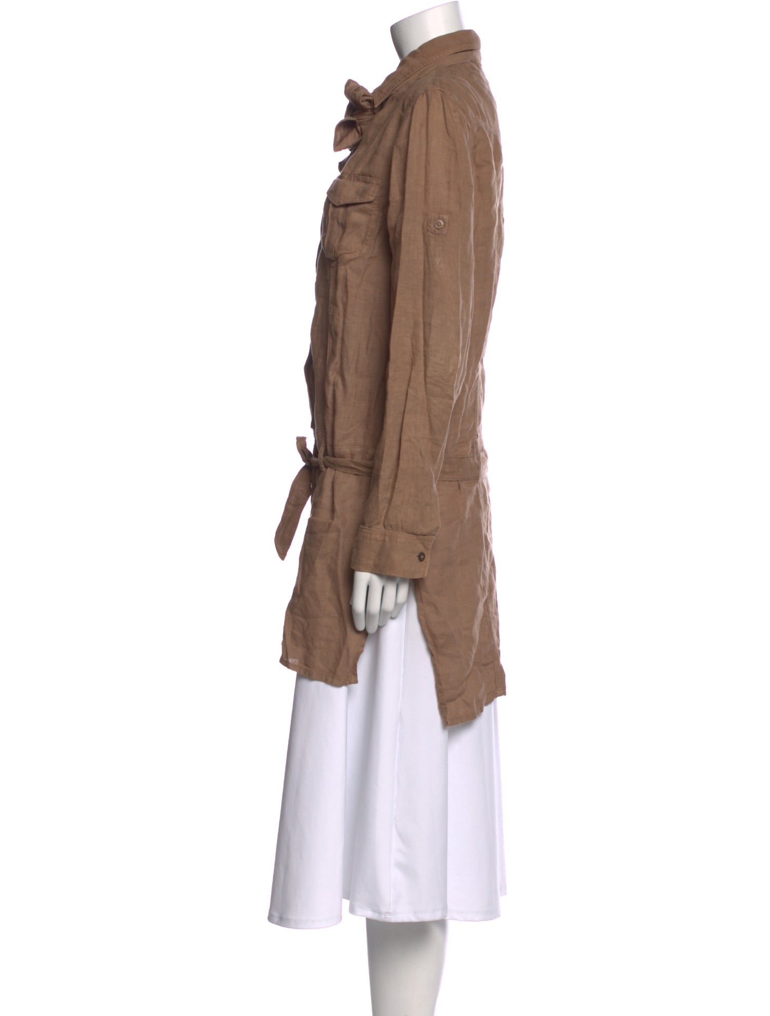 120% Lino Linen Long Sleeve Tunic
