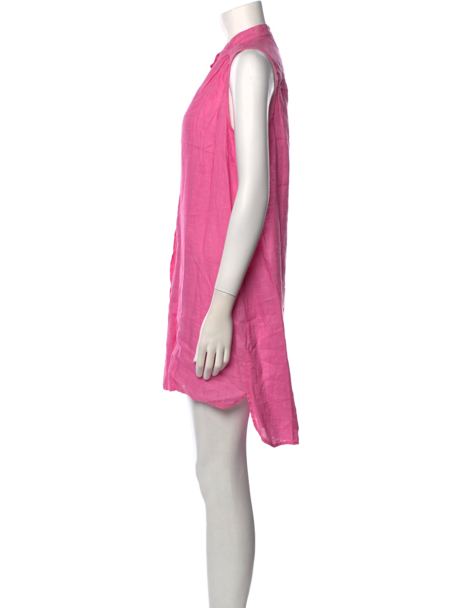 120% Lino Linen Knee-Length Dress