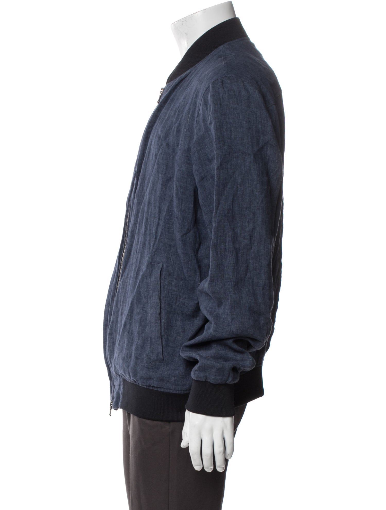 120% Lino Linen Bomber Jacket