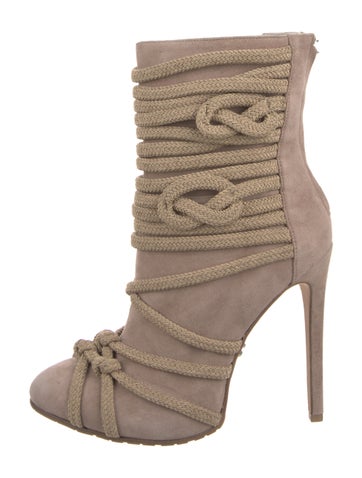 Monika Chiang Boots Suede Printed Lace-Up IT 39 | 9