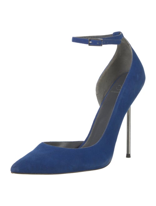 Monika Chiang Suede D'Orsay Pumps