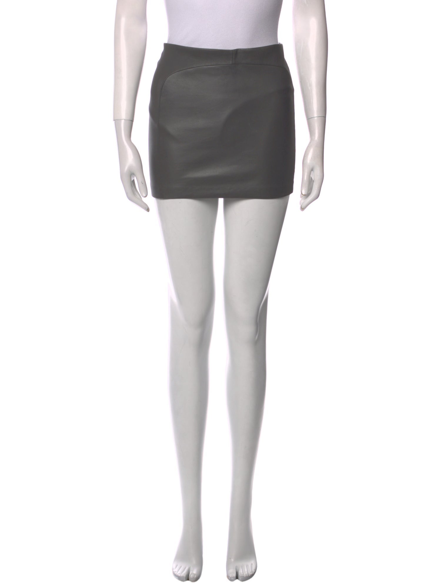 Monika Chiang Leather Mini Skirt