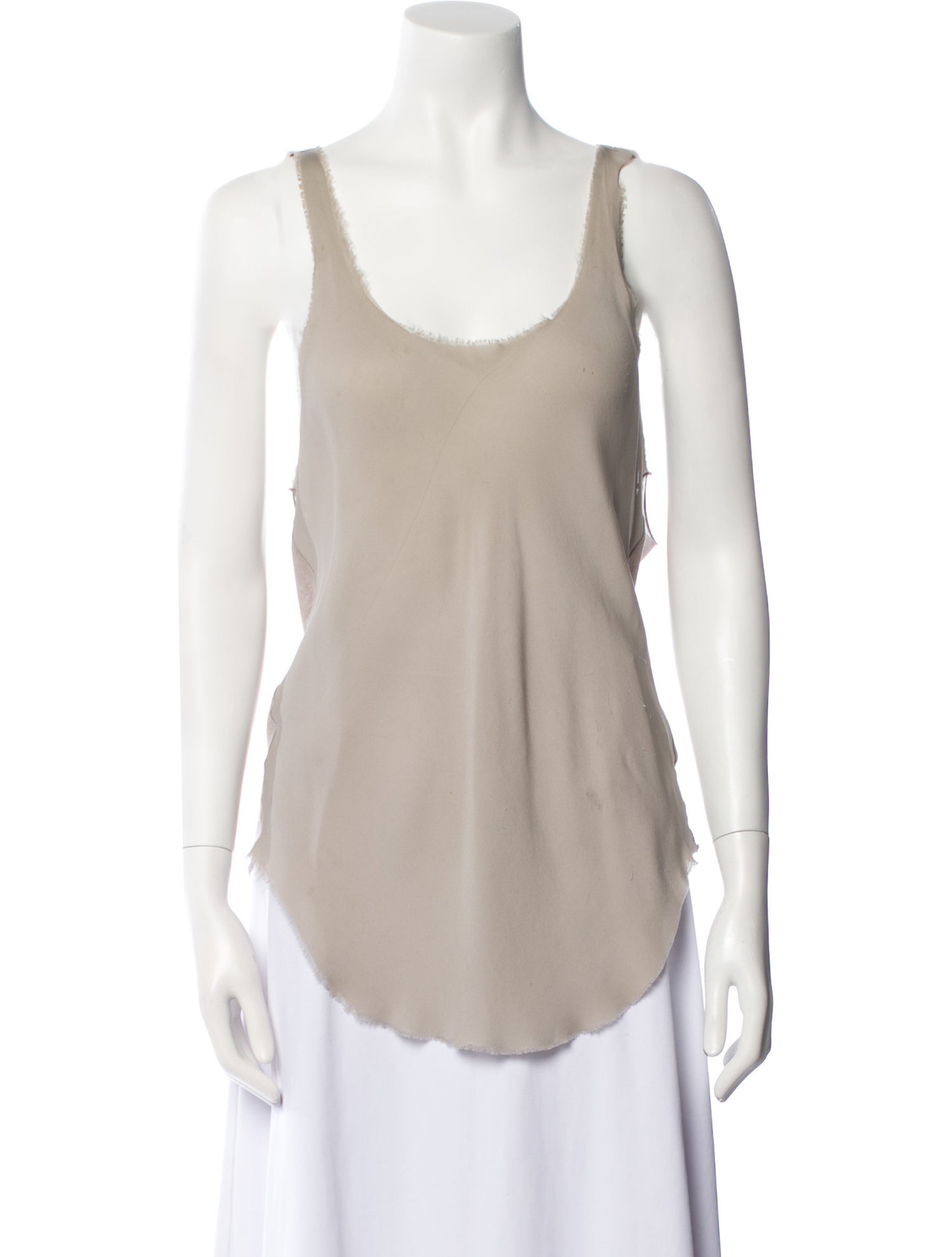 Monika Chiang Silk Scoop Neck Top