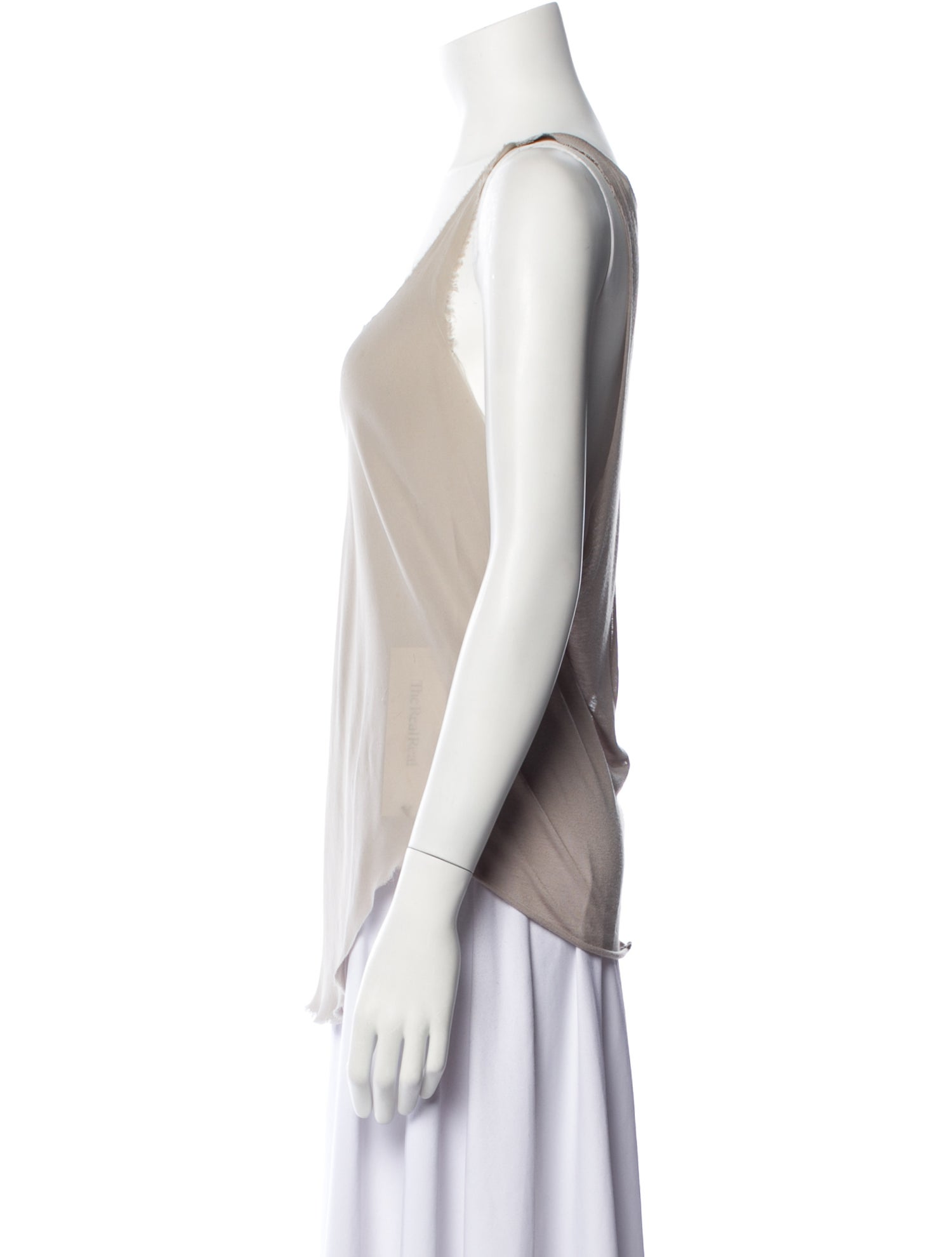 Monika Chiang Silk Scoop Neck Top