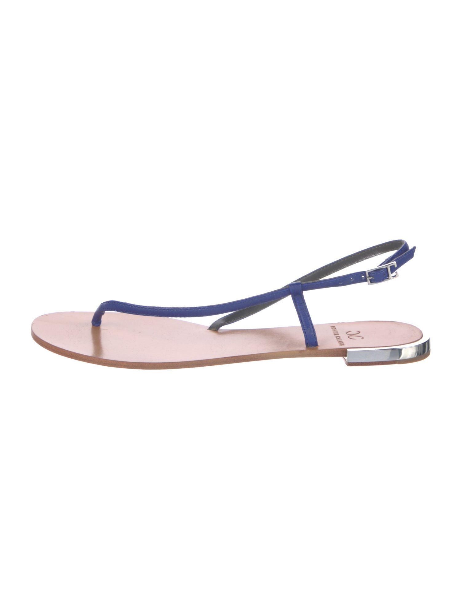 Monika Chiang Leather Slingback Sandals