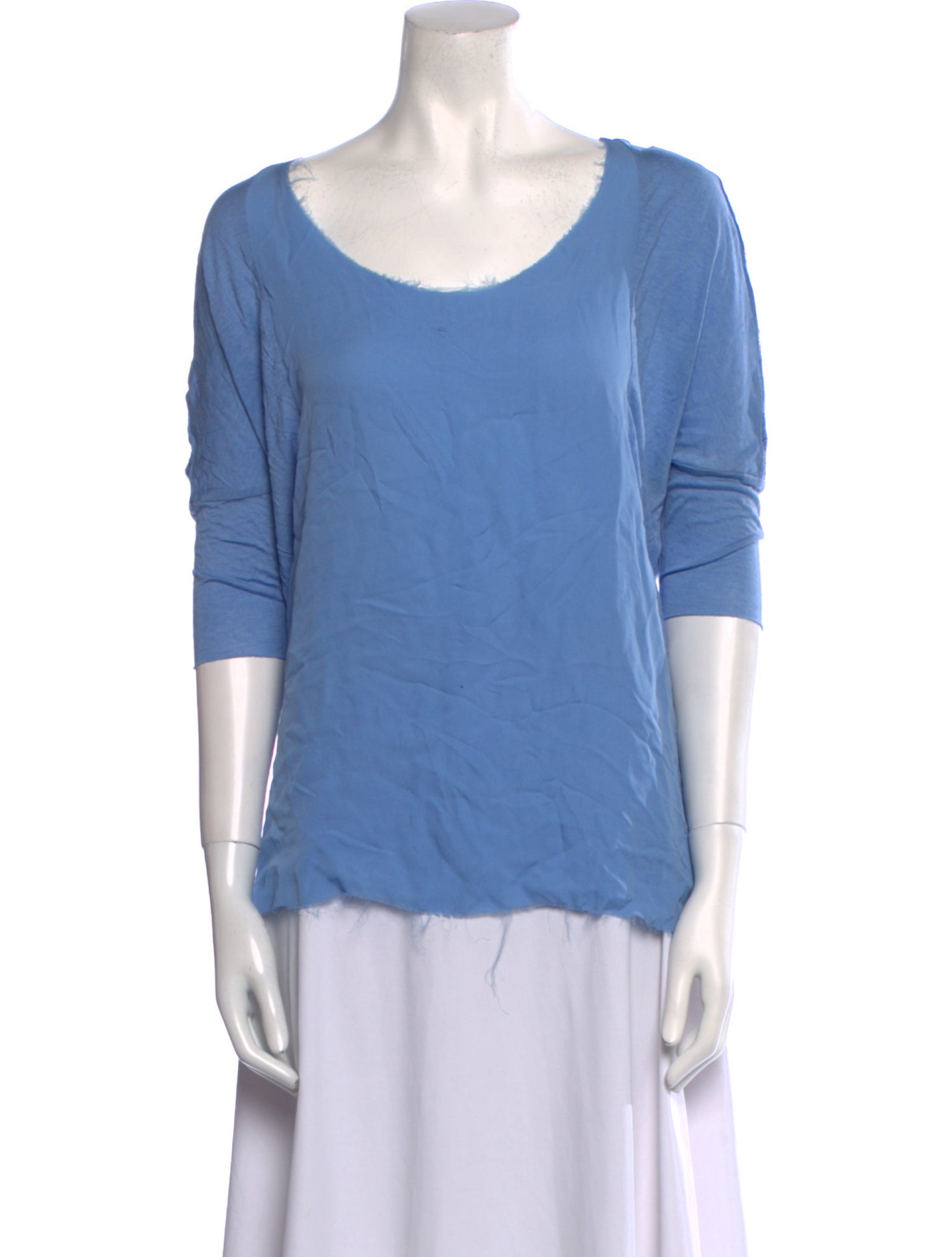 Monika Chiang Silk Scoop Neck T-Shirt