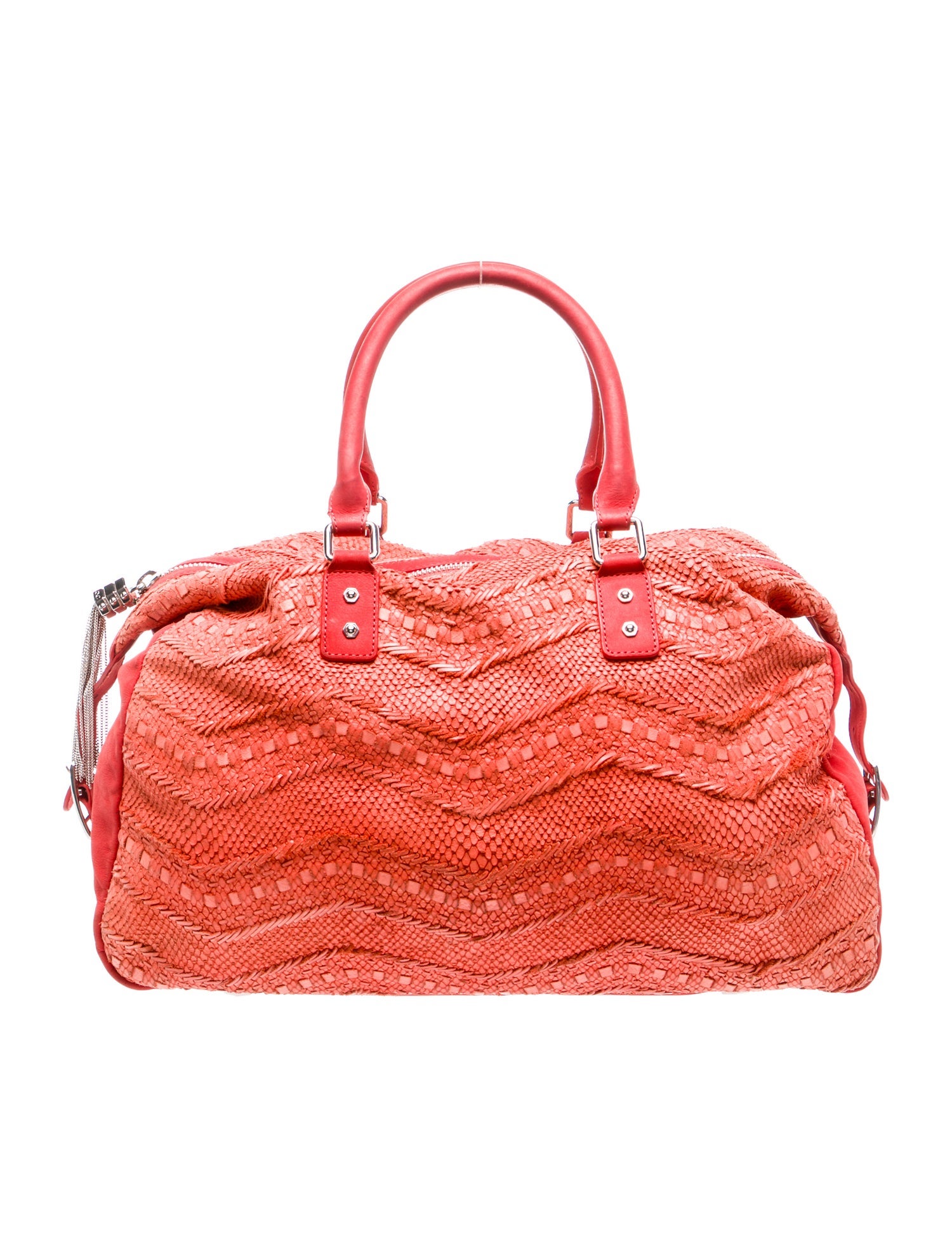 Monika Chiang Embossed Leather Shoulder Bag