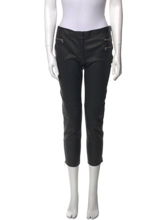 Monika Chiang Leather Straight Leg Pants