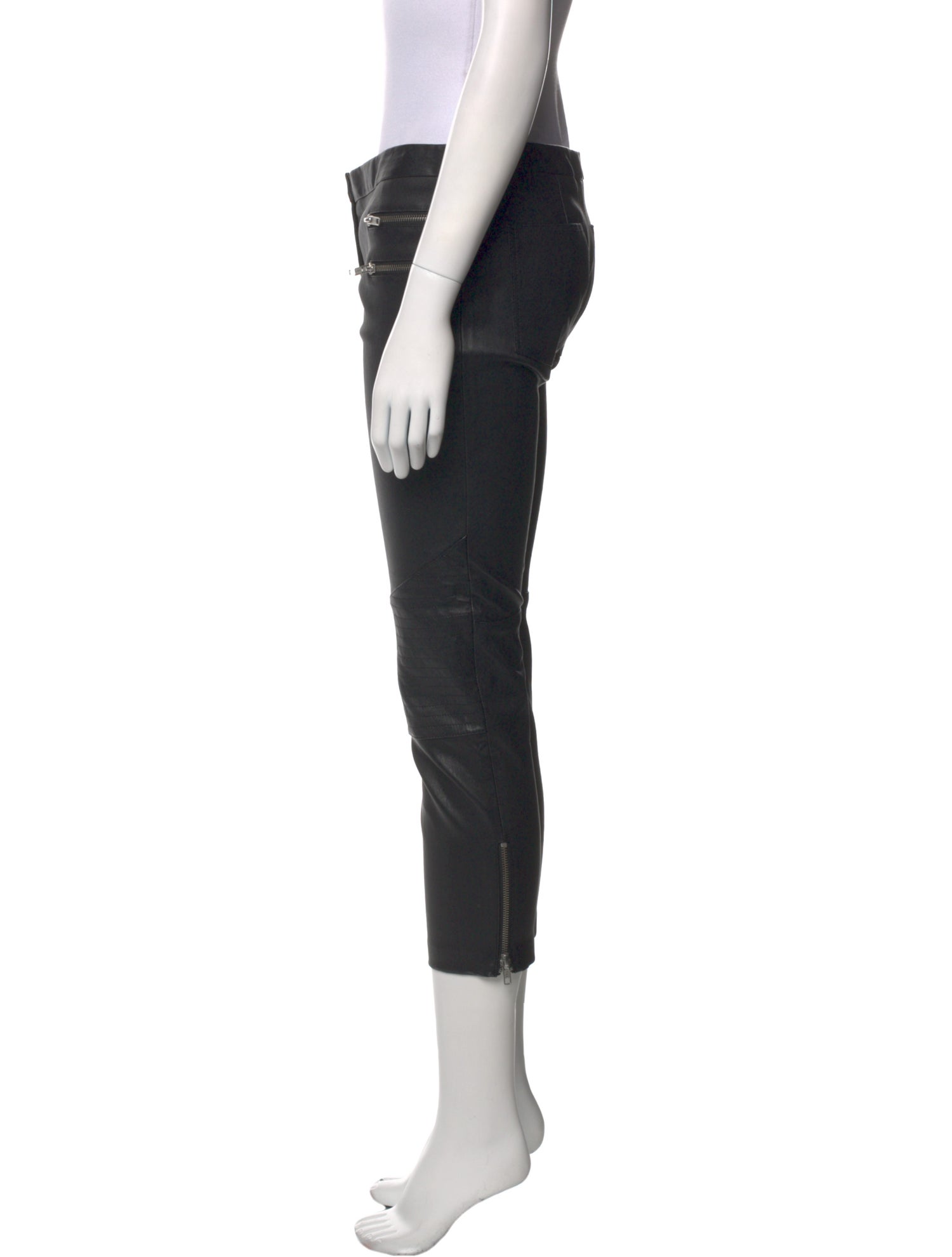 Monika Chiang Leather Straight Leg Pants