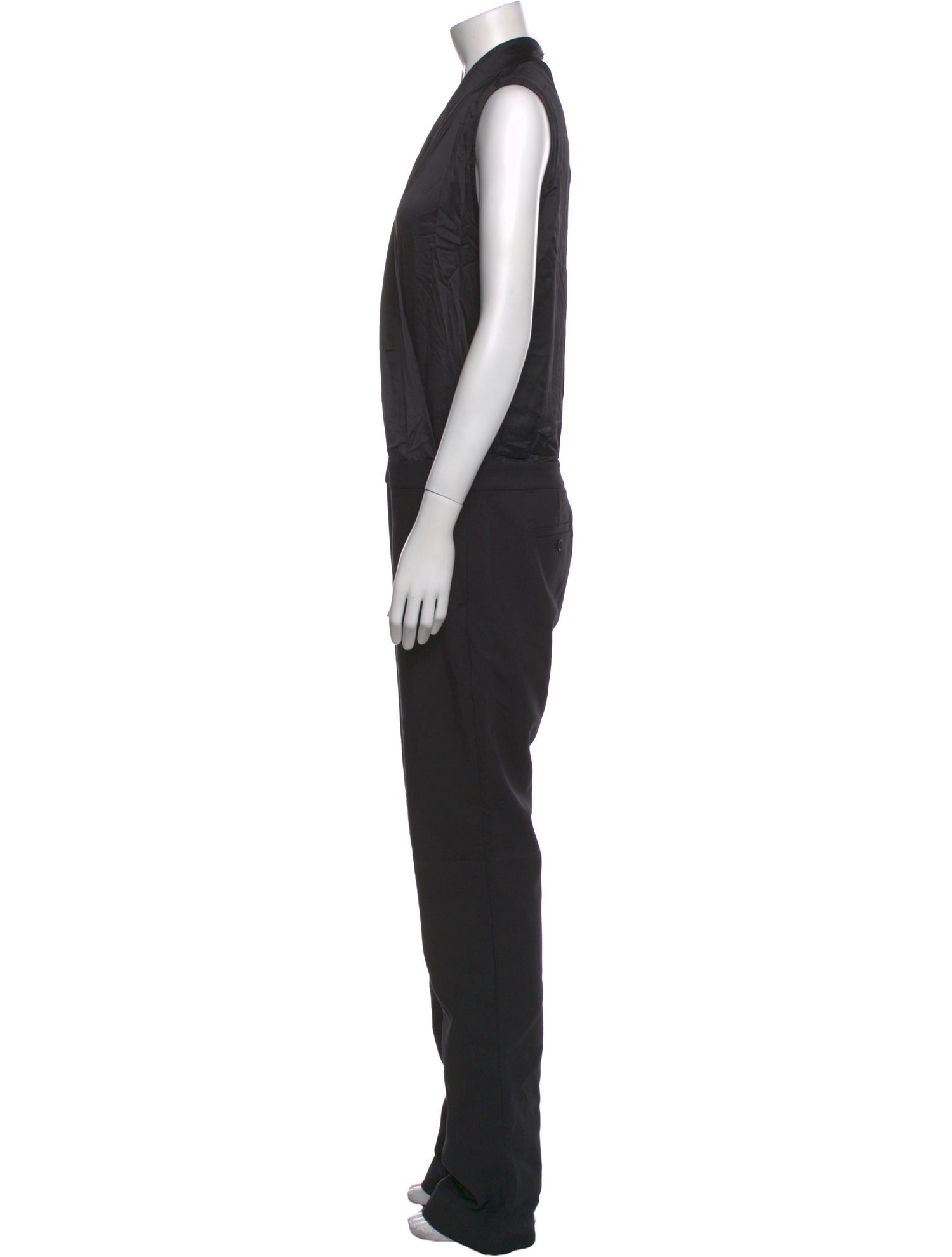 Monika Chiang Silk V-Neck Jumpsuit