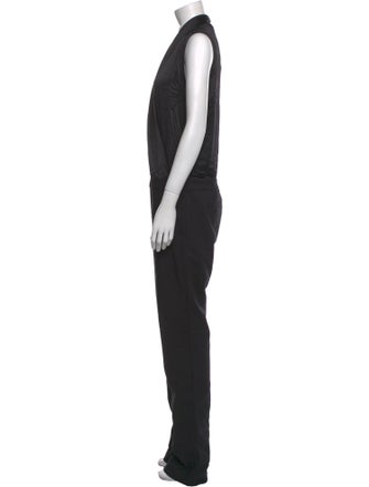 Monika Chiang Silk V-Neck Jumpsuit