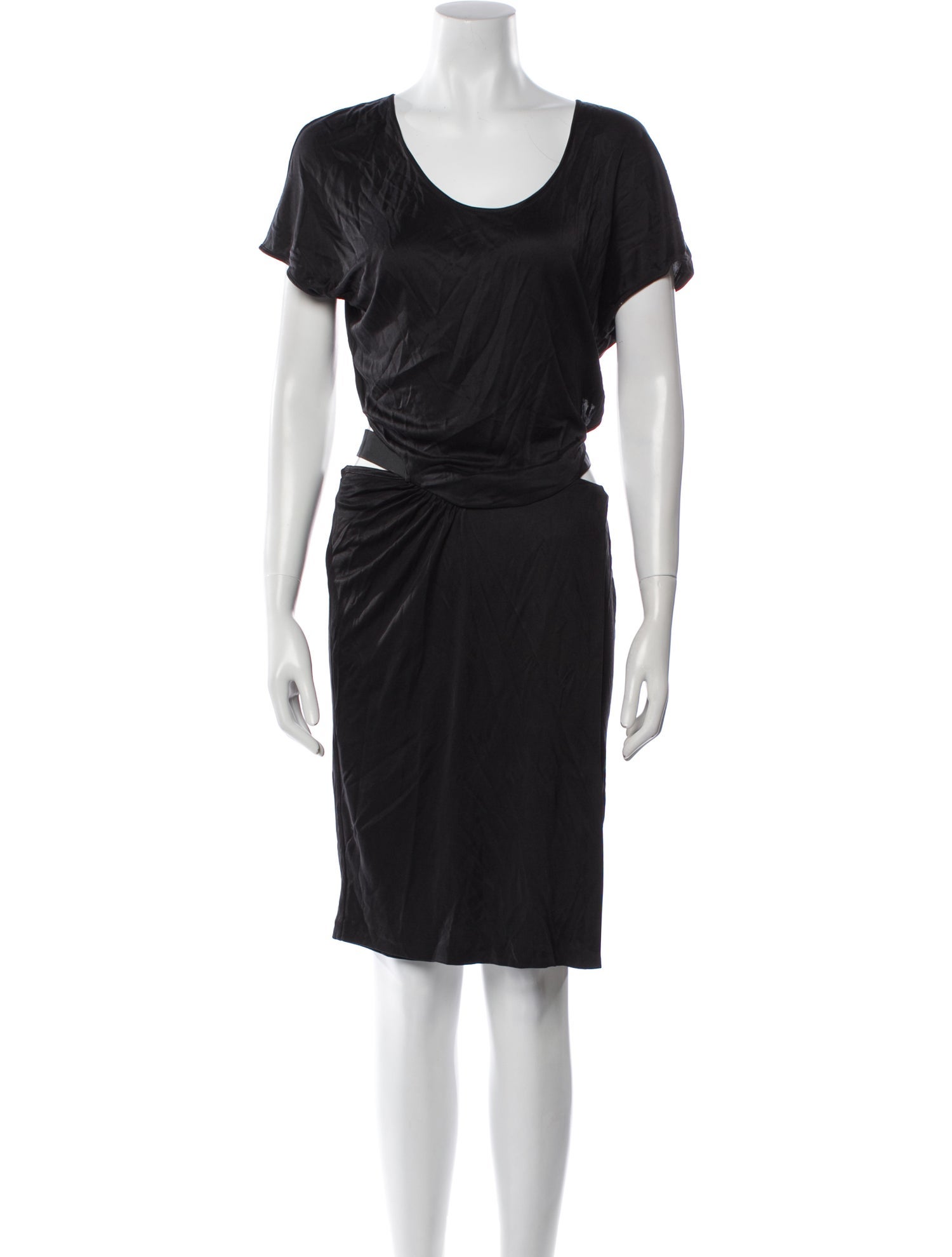 Monika Chiang Scoop Neck Midi Length Dress