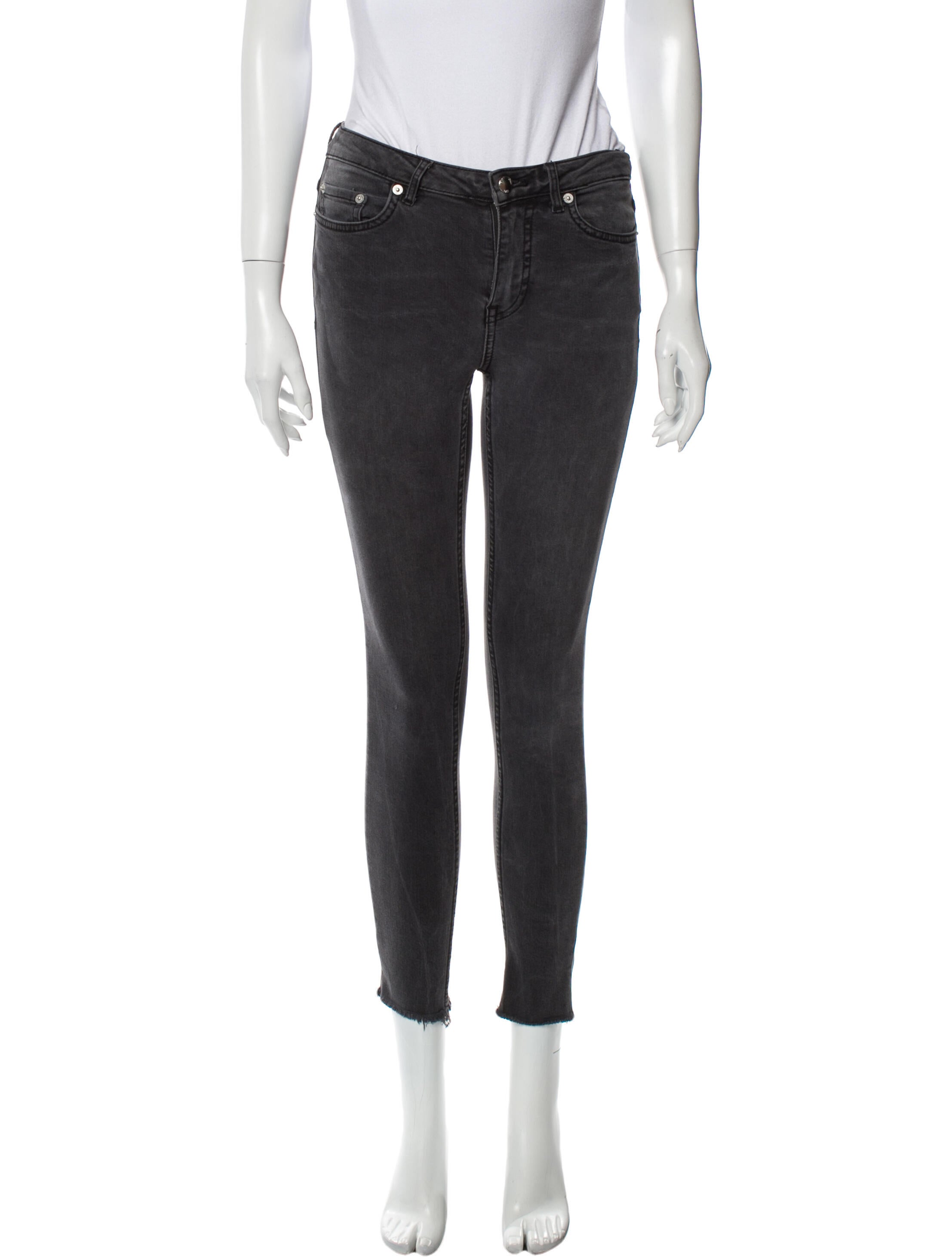 BLK DNM Mid-Rise Skinny Leg Jeans