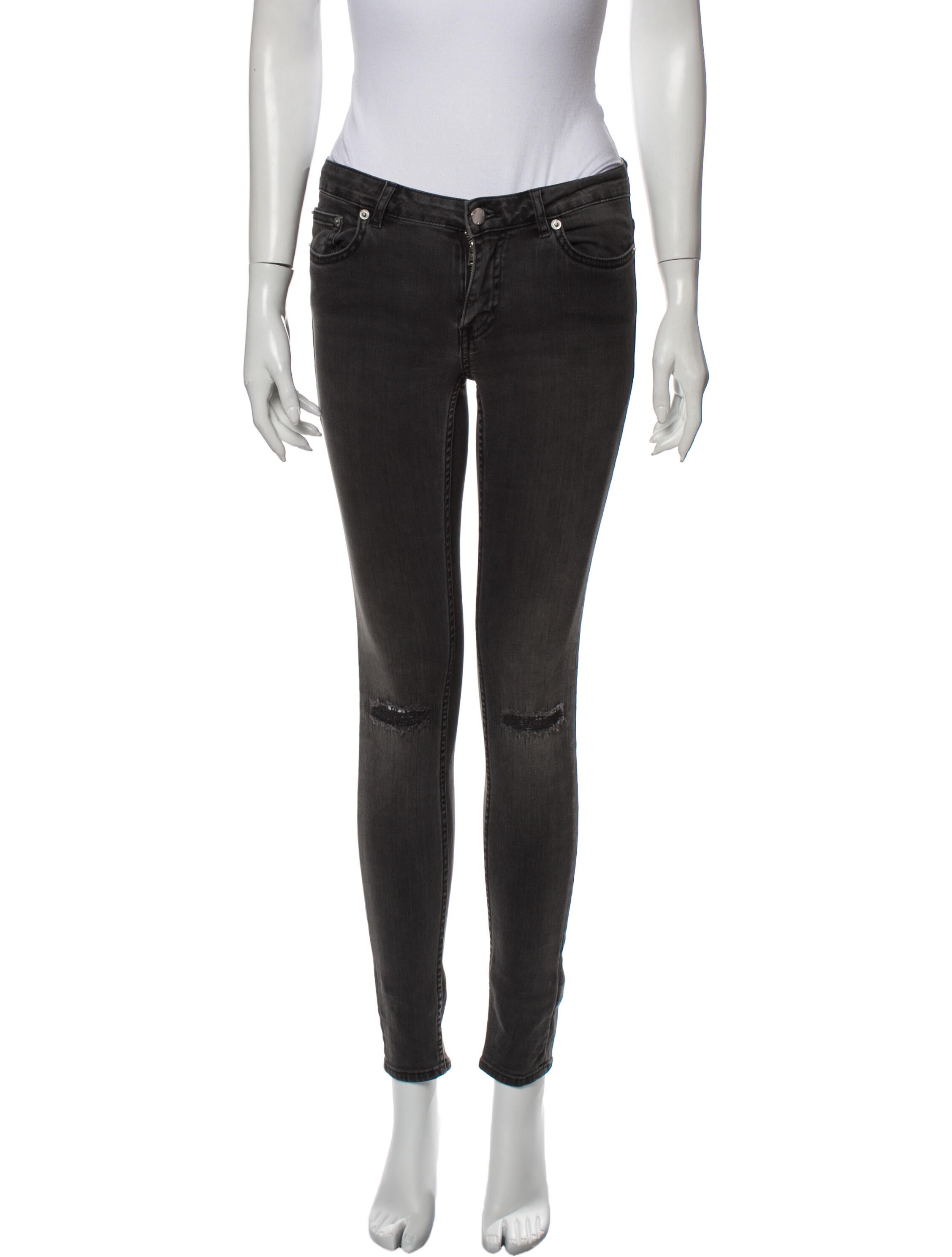 BLK DNM Low-Rise Skinny Leg Jeans