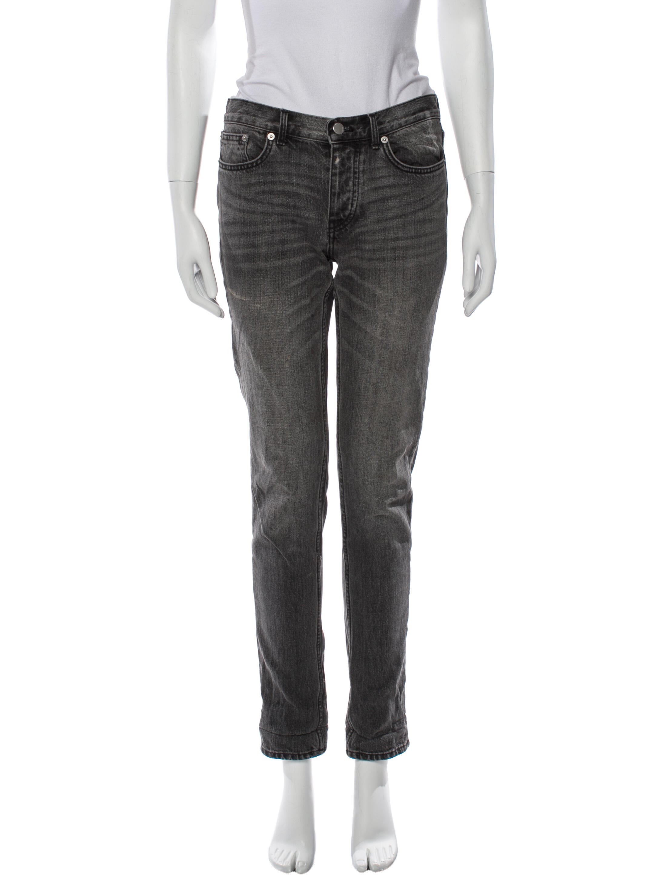 BLK DNM Mid-Rise Skinny Leg Jeans