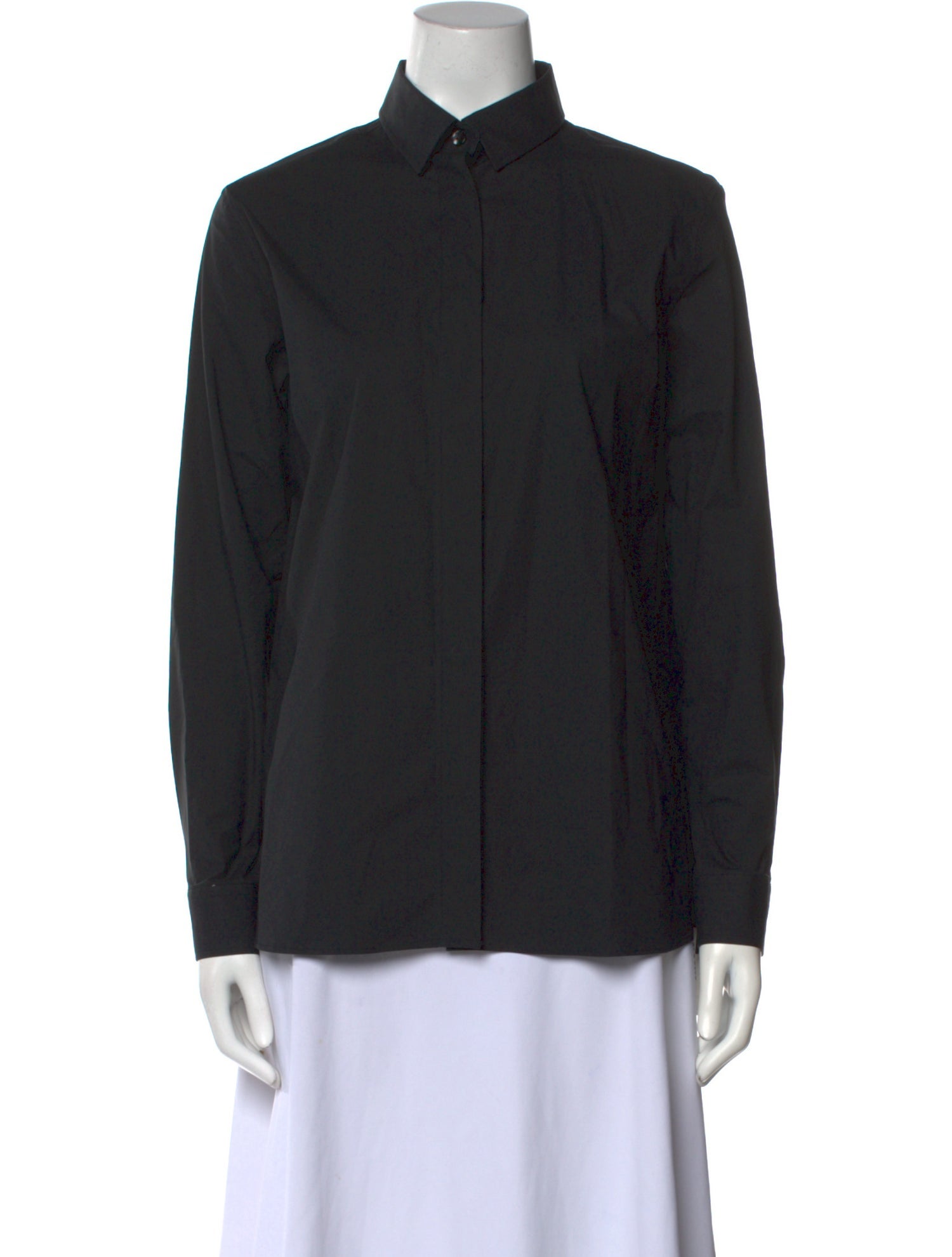 BLK DNM Long Sleeve Button-Up Top