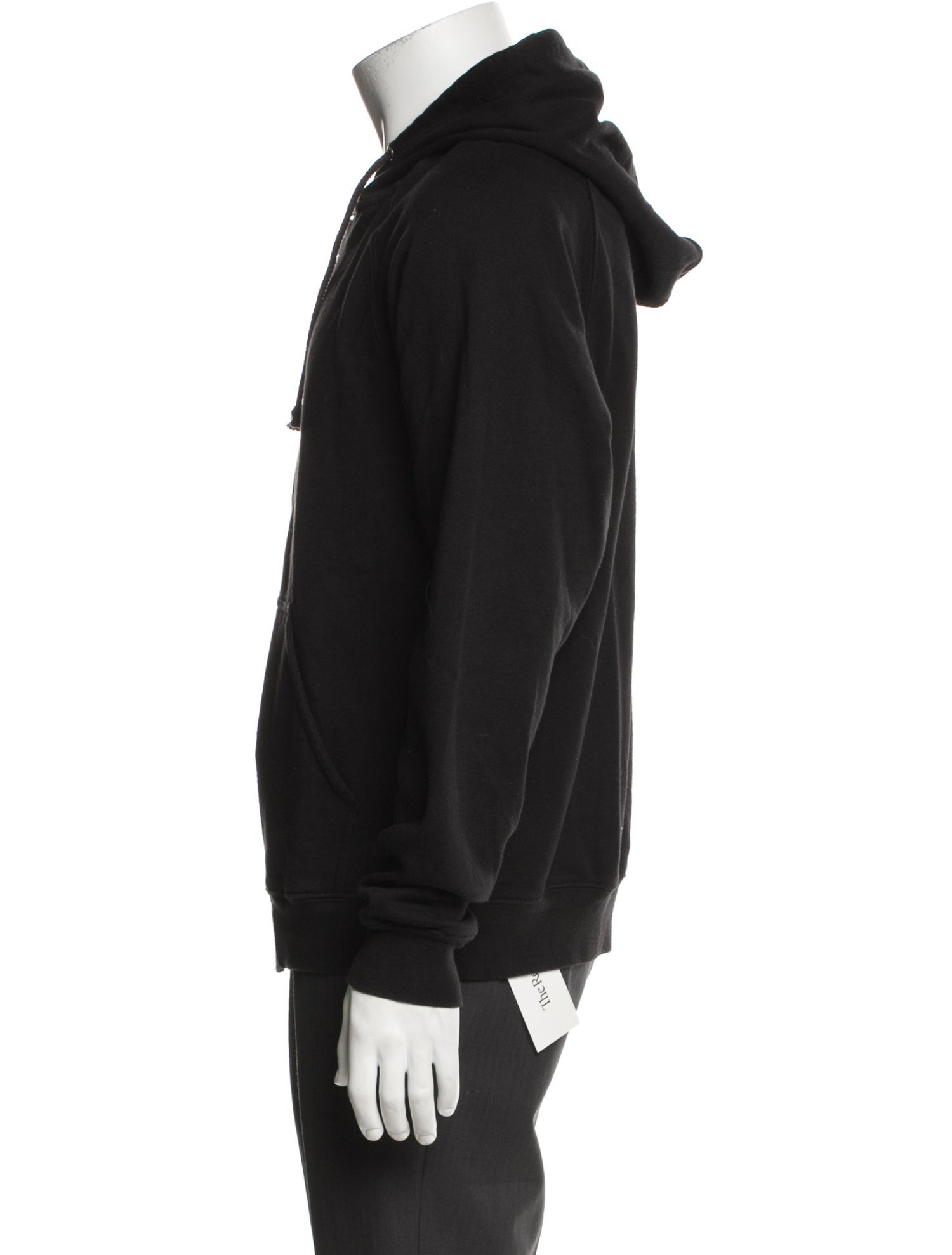 BLK DNM V-Neck Long Sleeve Hoodie