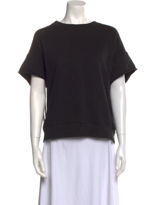 BLK DNM Scoop Neck Short Sleeve Sweatshirt
