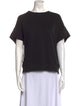 BLK DNM Scoop Neck Short Sleeve Sweatshirt