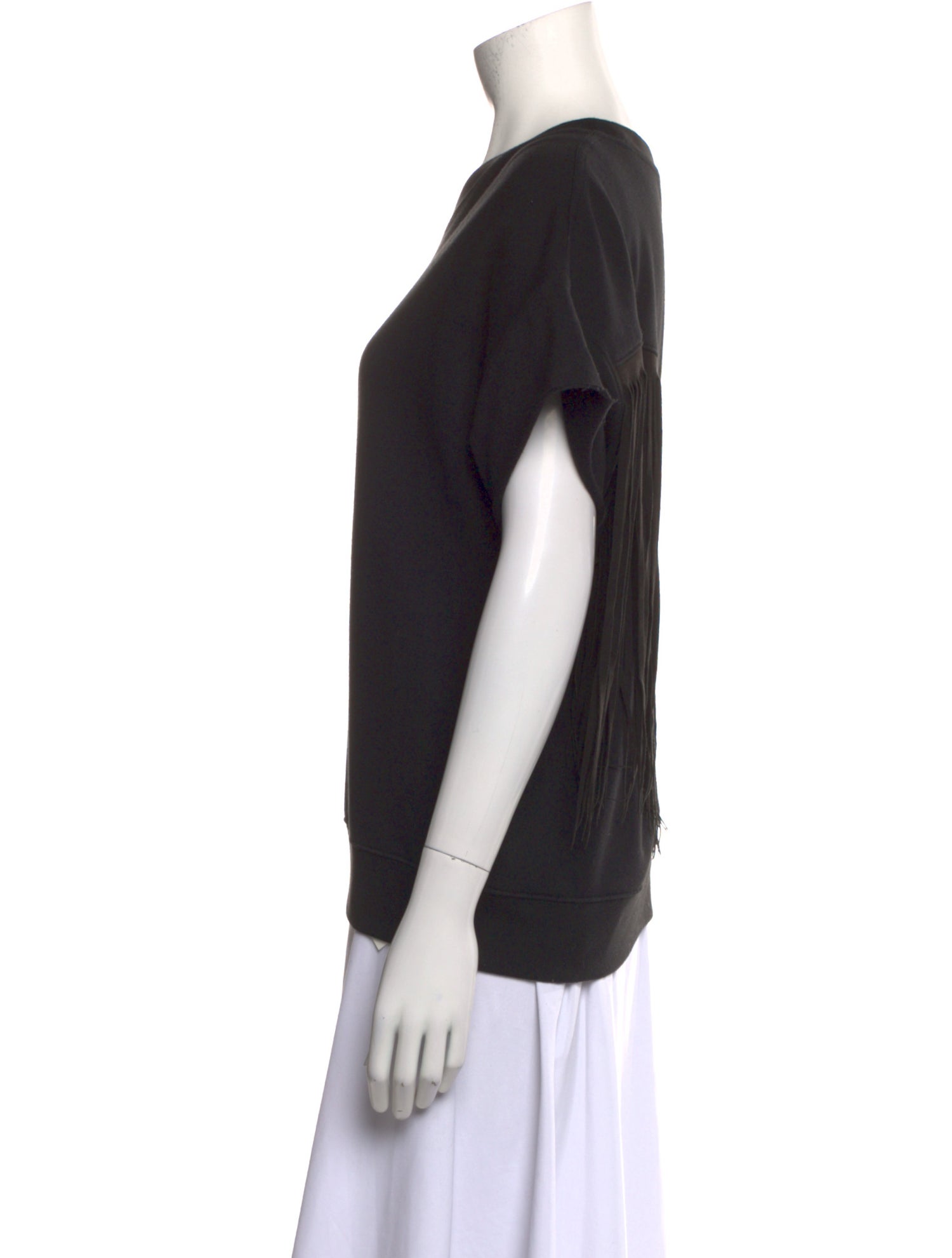 BLK DNM Scoop Neck Short Sleeve Sweatshirt