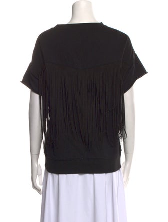 BLK DNM Scoop Neck Short Sleeve Sweatshirt