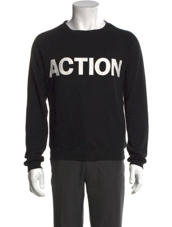 BLK DNM Graphic Print Crew Neck Sweatshirt