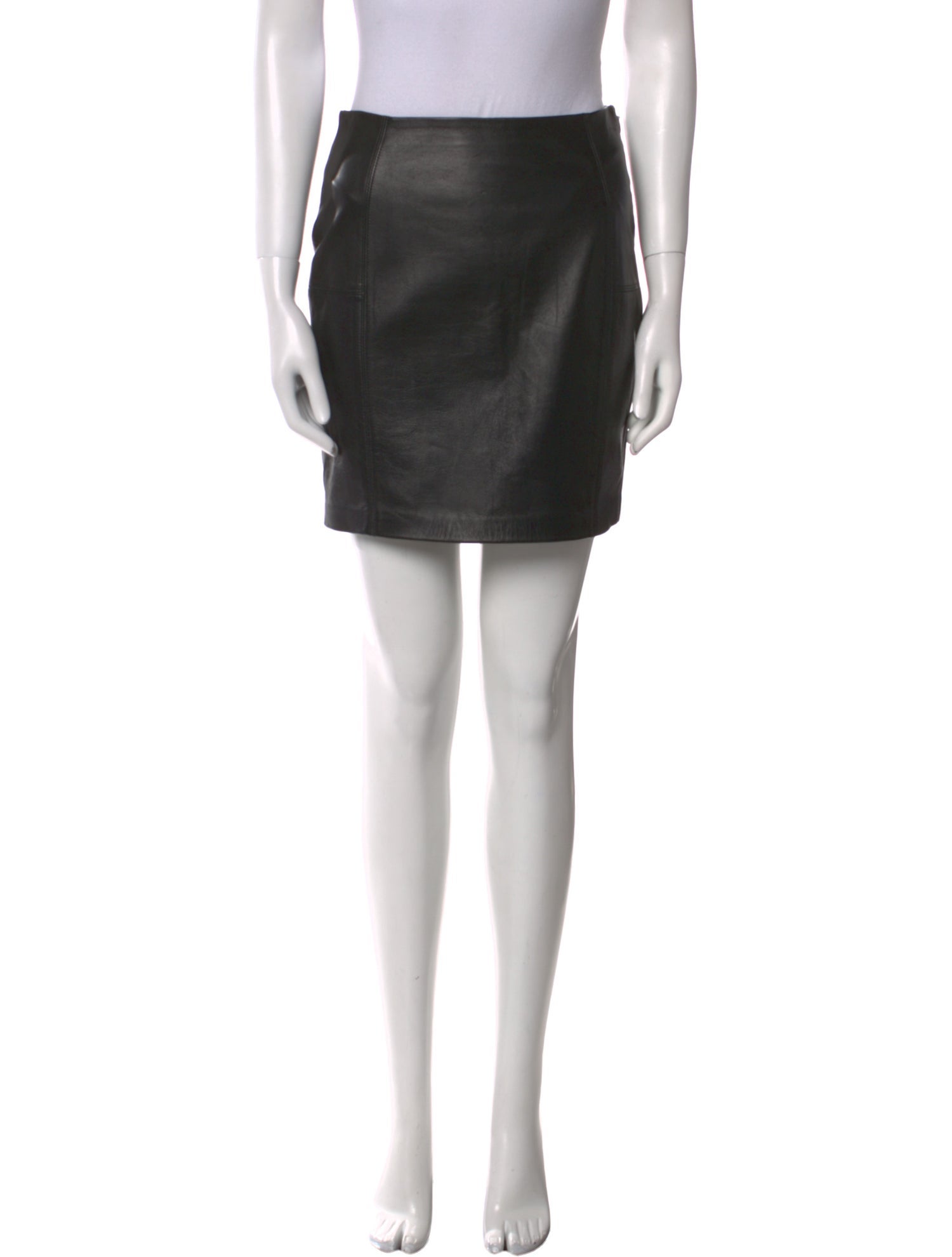 BLK DNM Leather Mini Skirt