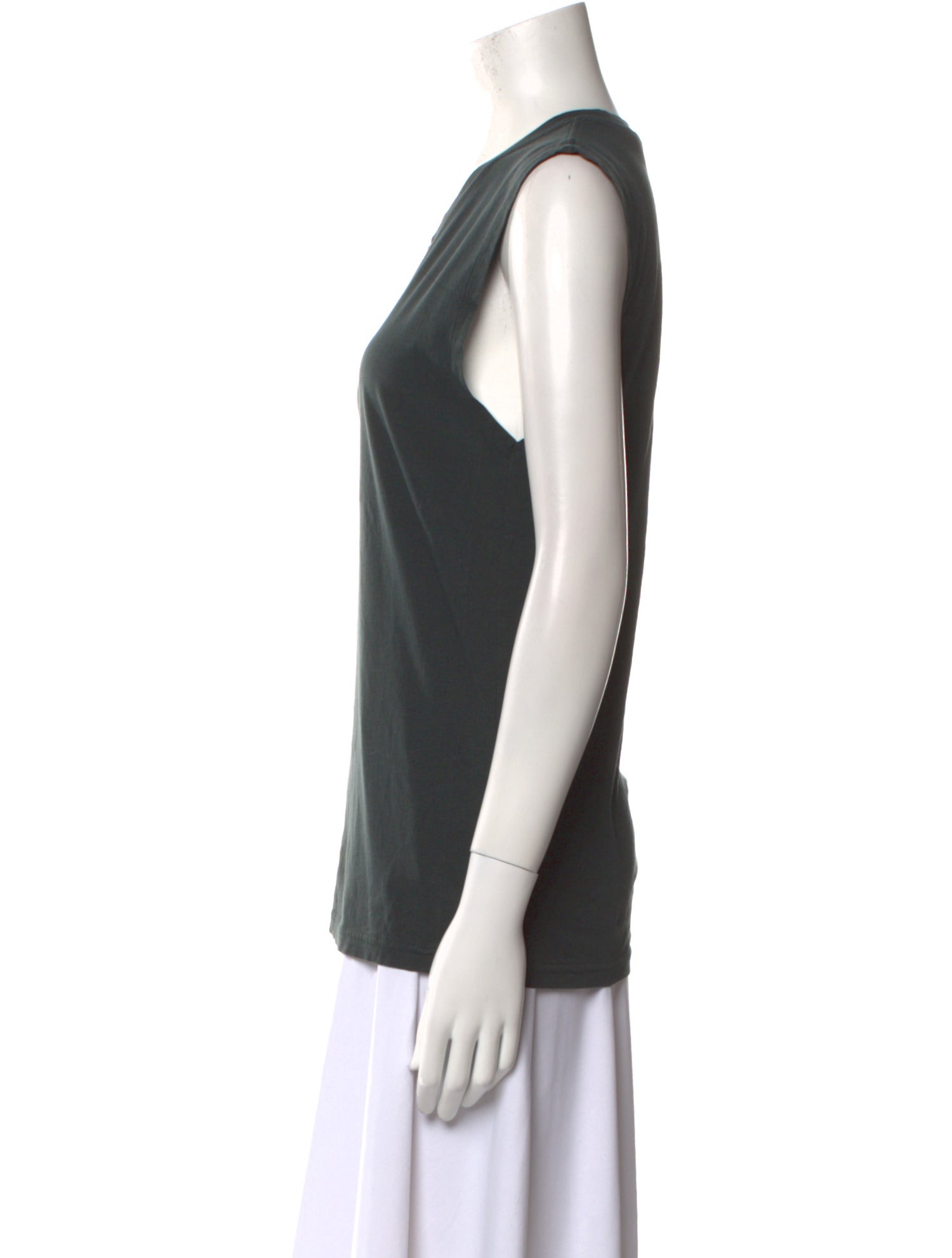 BLK DNM Crew Neck Sleeveless Top