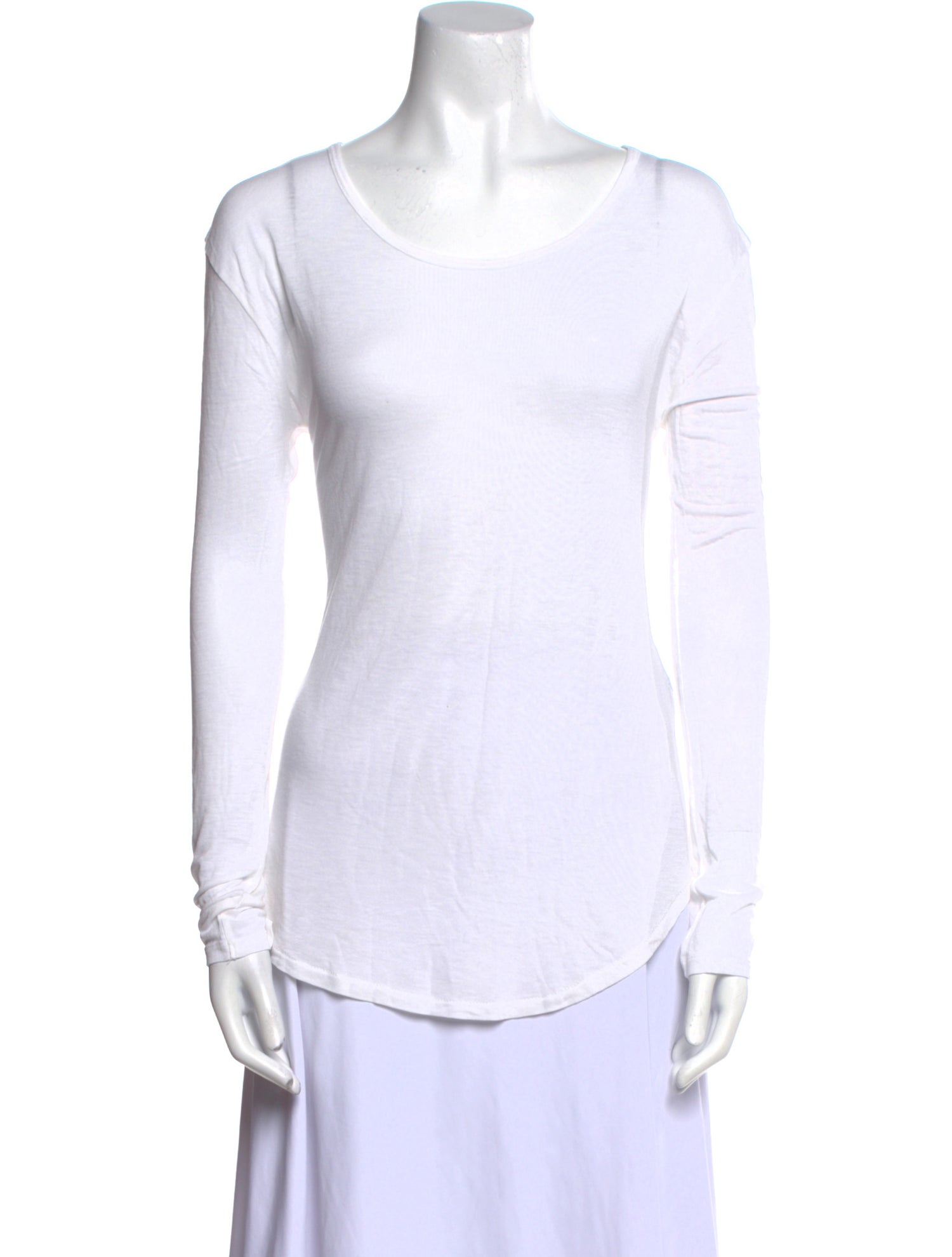 BLK DNM Scoop Neck Long Sleeve T-Shirt