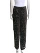 BLK DNM Floral Print Straight Leg Pants