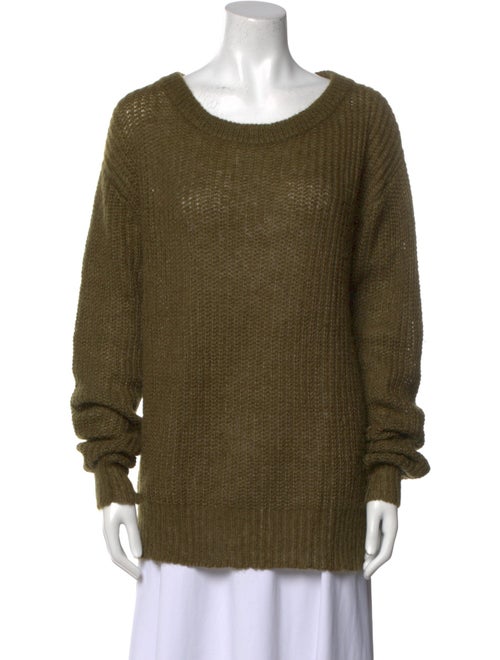 BLK DNM Nylon Scoop Neck Sweater