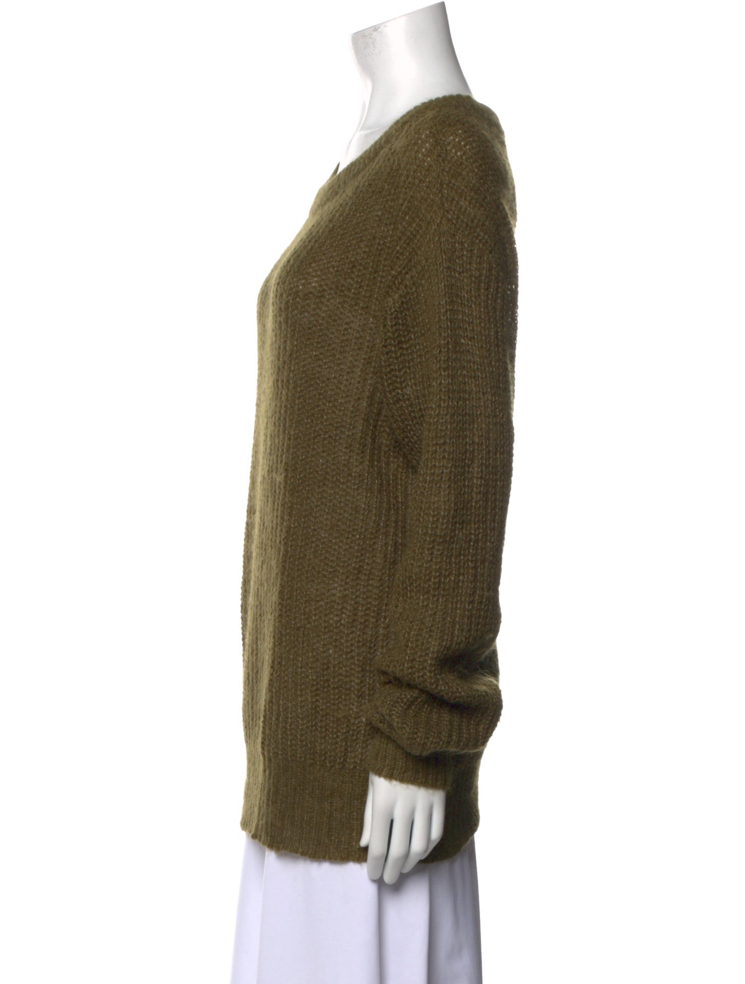 BLK DNM Nylon Scoop Neck Sweater