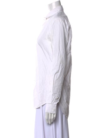 BLK DNM Long Sleeve Button-Up Top