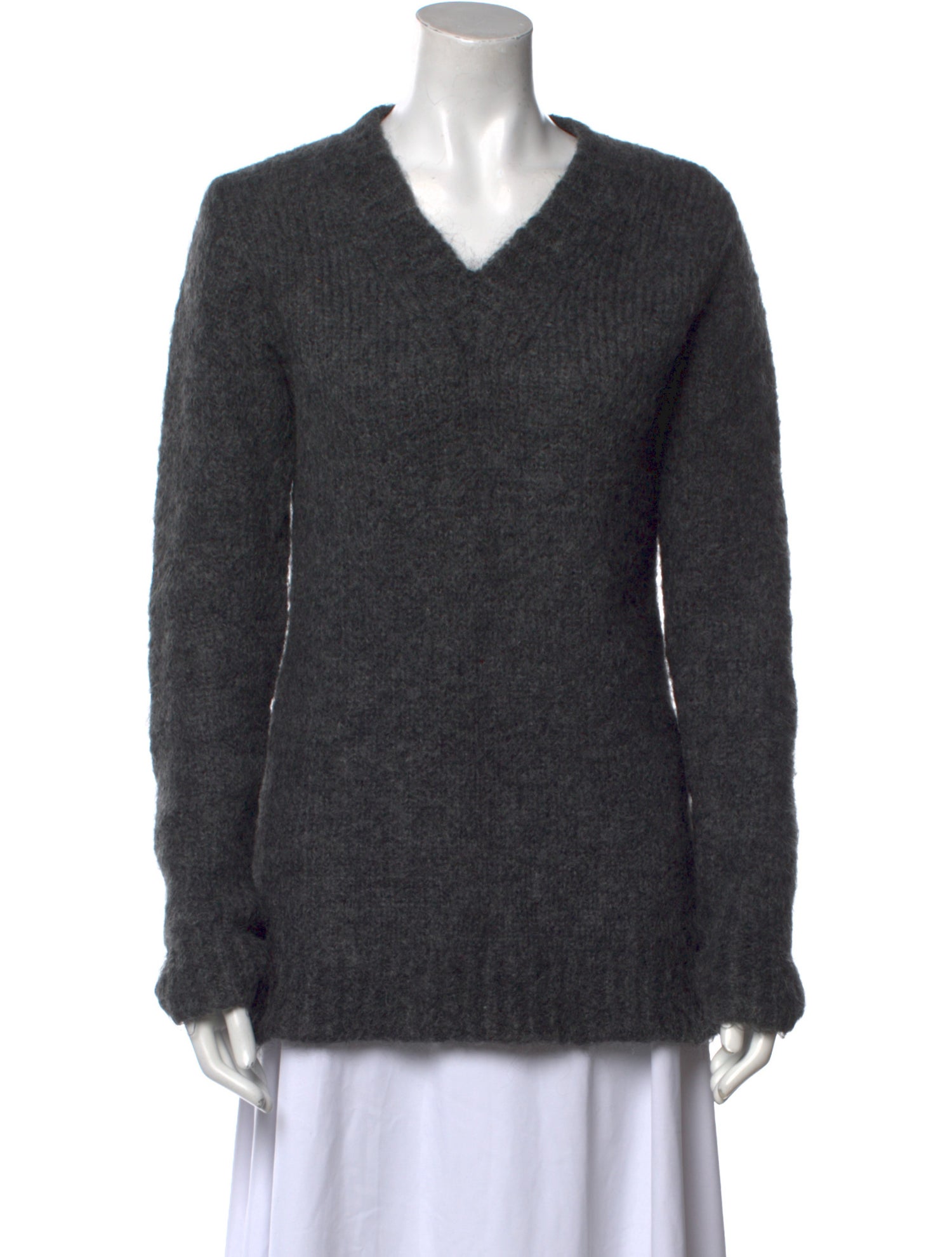 BLK DNM Kid Mohair V-Neck Sweater