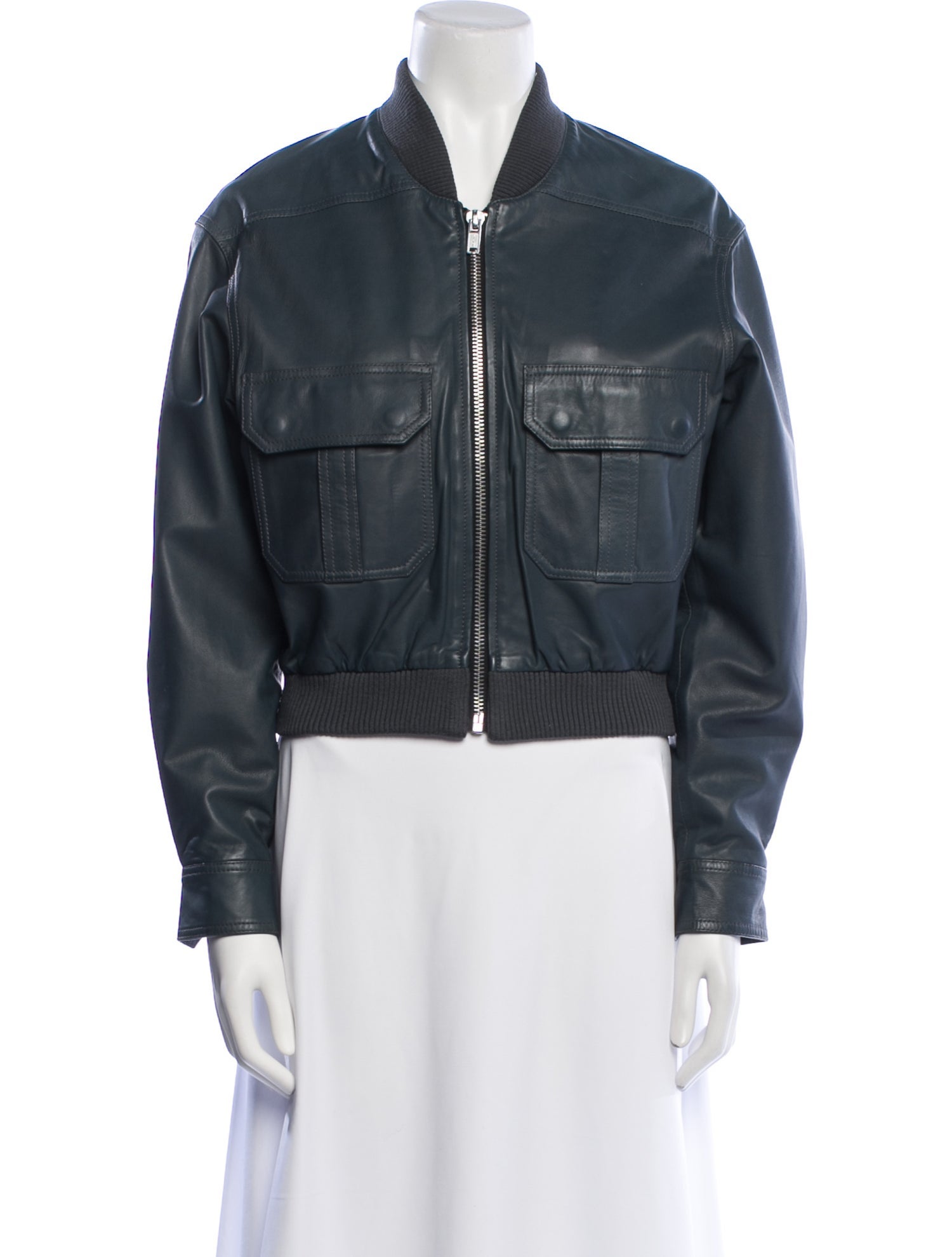 BLK DNM Leather Bomber Jacket