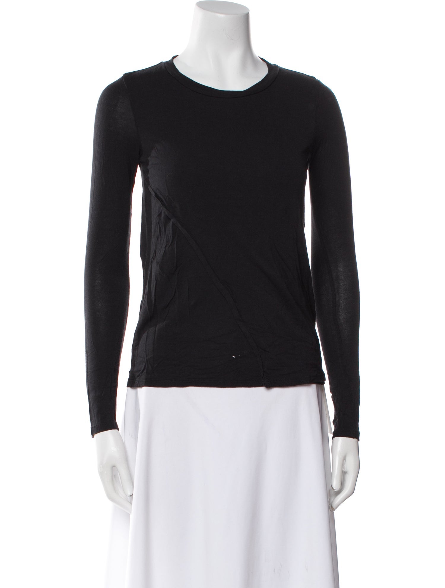 BLK DNM Crew Neck Long Sleeve Top