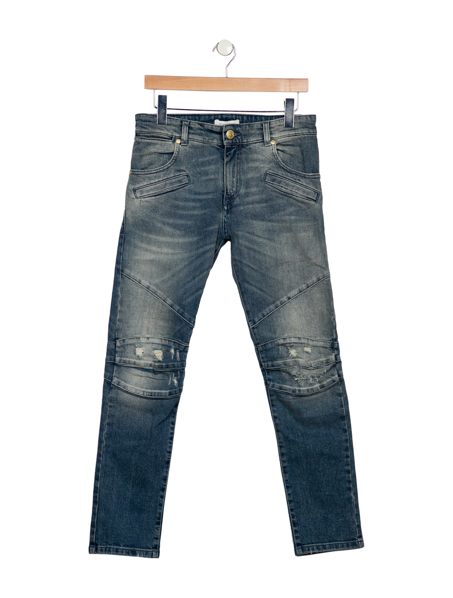 Pierre Balmain Mid-Rise Straight Leg Jeans