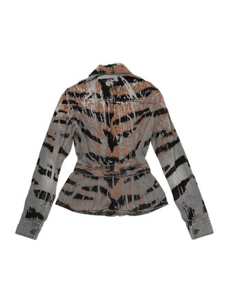 Pierre Balmain Patterned Denim Jacket