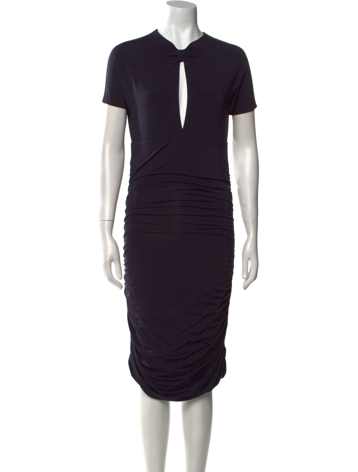 Pierre Balmain V-Neck Knee-Length Dress