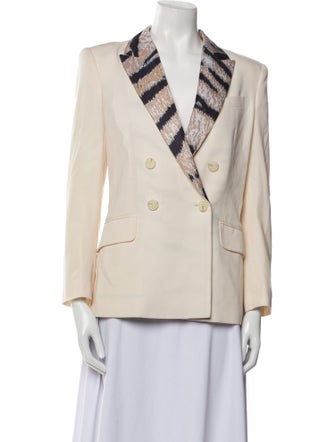 Pierre Balmain Virgin Wool Striped Blazer