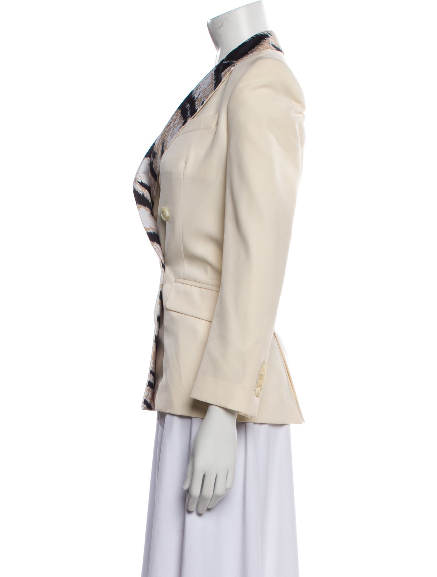 Pierre Balmain Virgin Wool Graphic Print Blazer