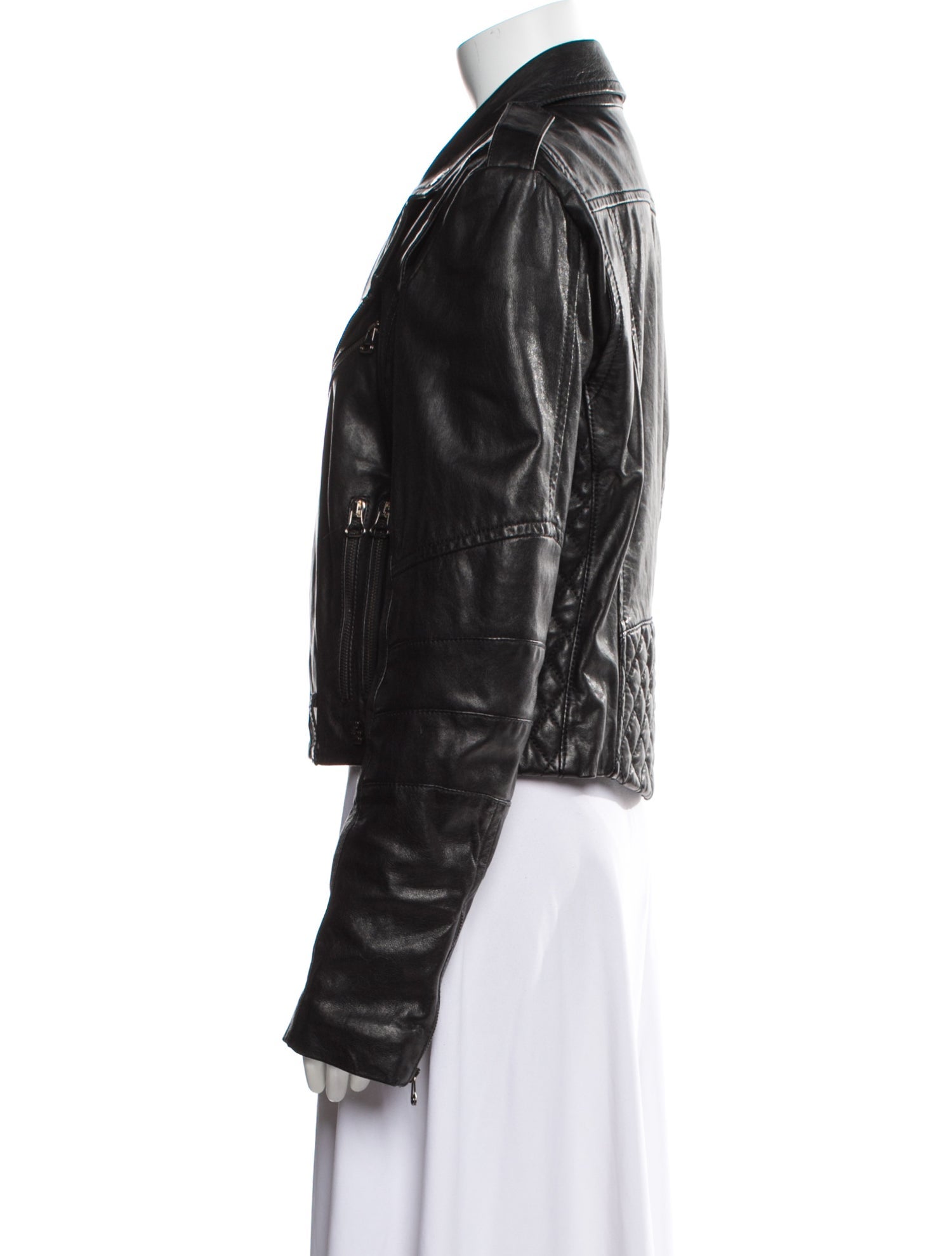 Pierre Balmain Leather Biker Jacket
