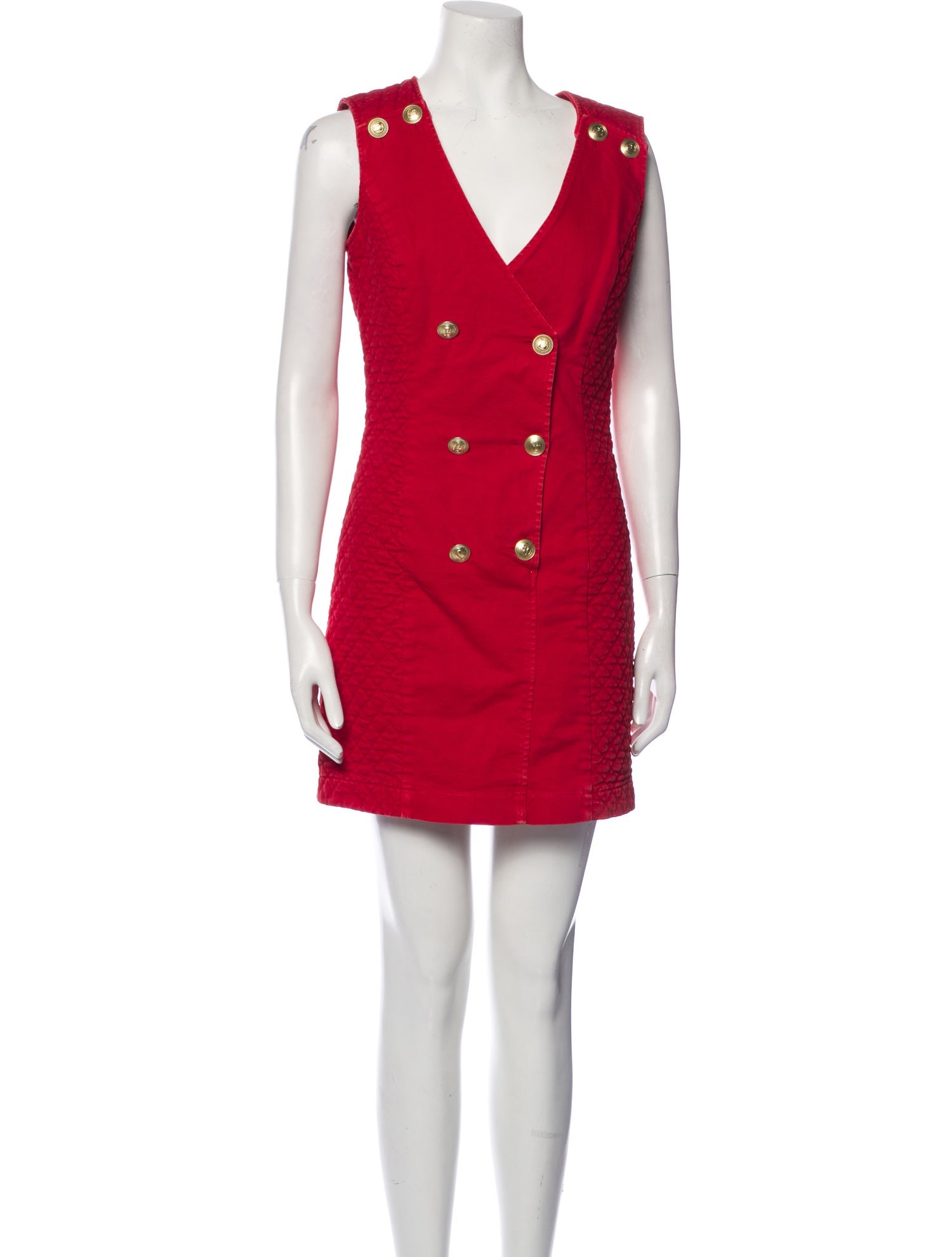 Pierre Balmain V-Neck Mini Dress