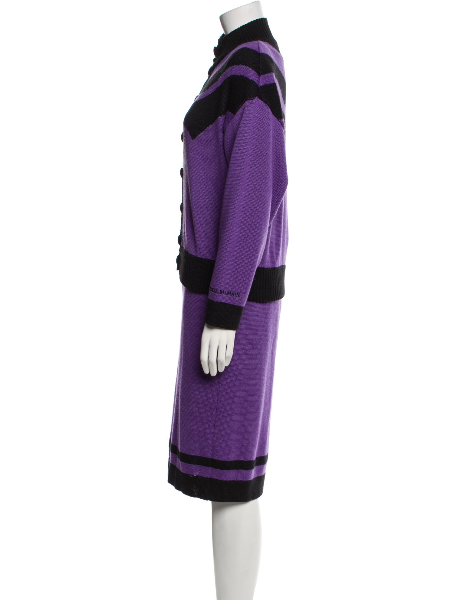 Pierre Balmain Vintage Wool Skirt Set