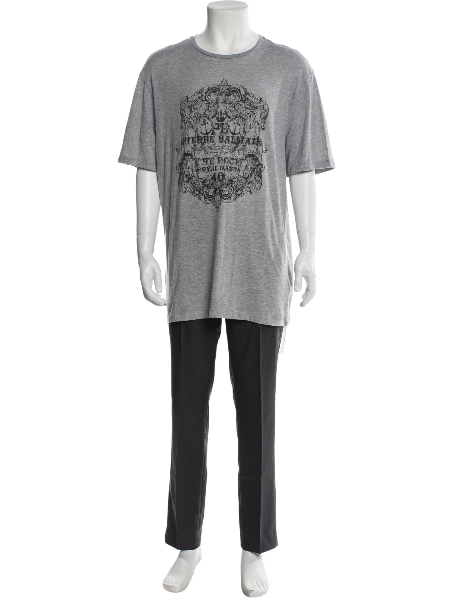 Pierre Balmain Graphic Print Crew Neck T-Shirt