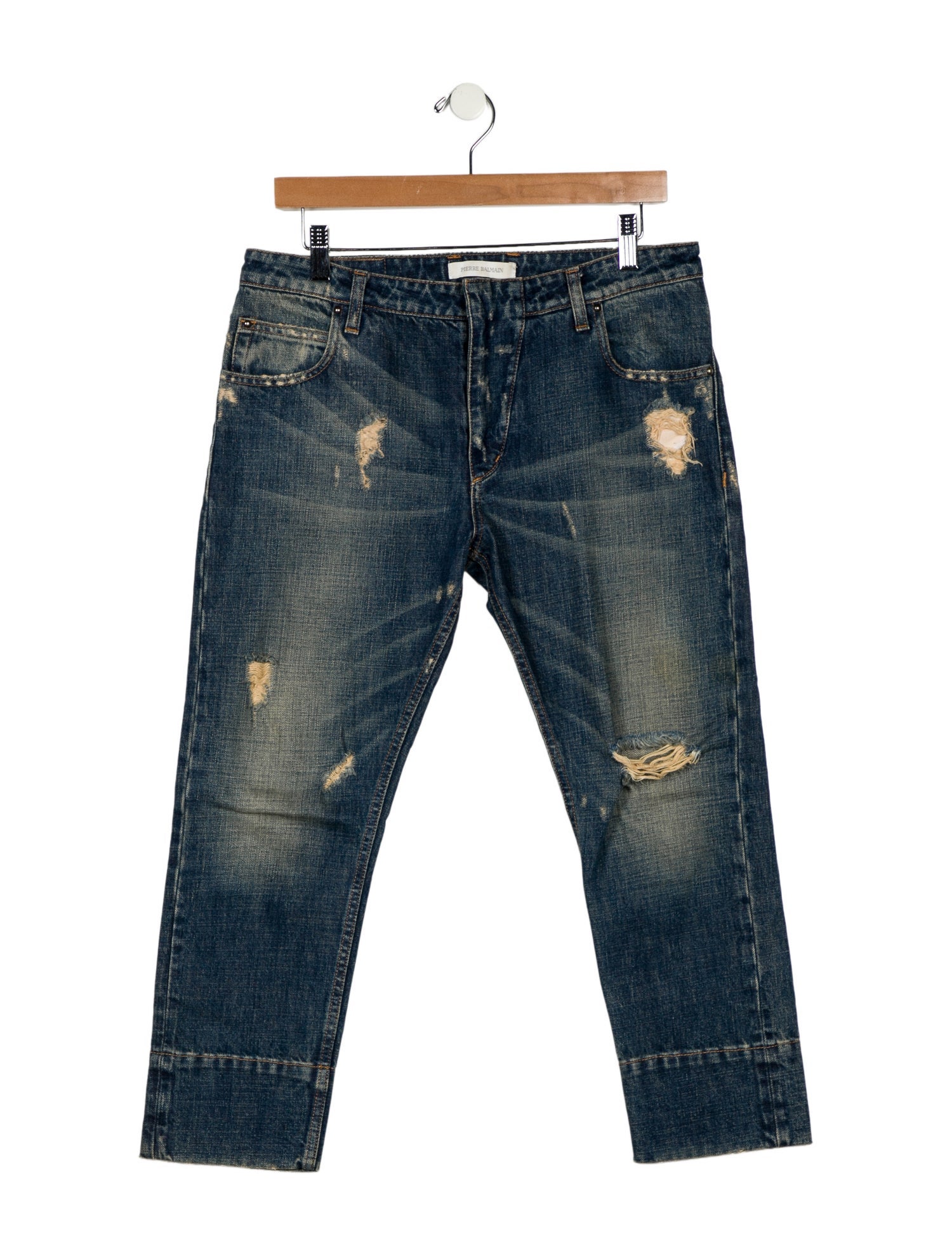 Pierre Balmain Mid-Rise Straight Leg Jeans