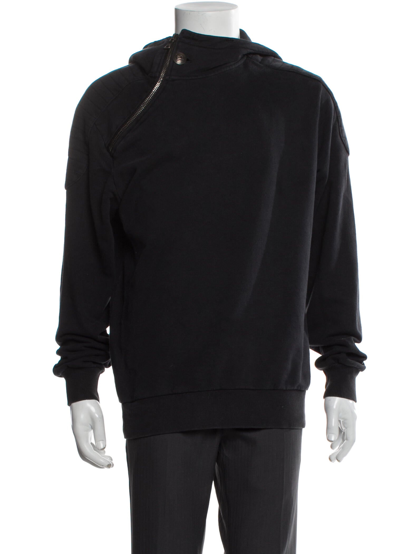 Pierre Balmain Mock Neck Long Sleeve Hoodie